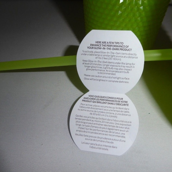 Starbucks GLOW IN THE DARK Lemongrass Studded Tumbler Venti - Picture 11 of 11